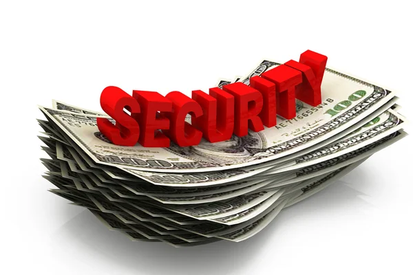 Dollar and security — Stock Photo, Image