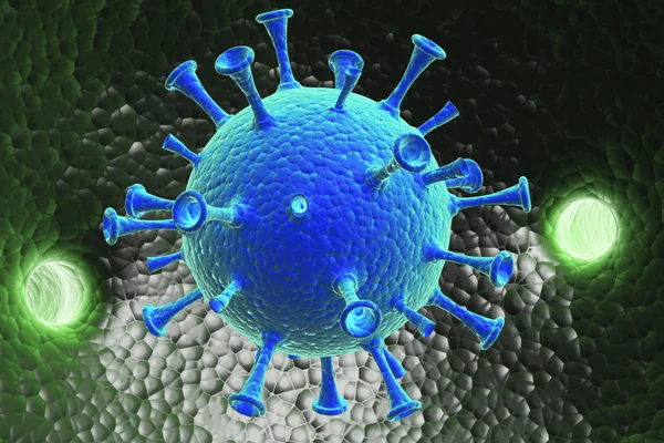 Virus, Bacteria Ilustrasi 3d — Stok Foto