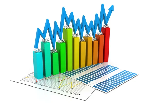 Wirtschaftsgrafik — Stockfoto