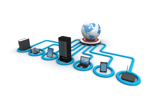 Global computer Network — Stock Photo, Image