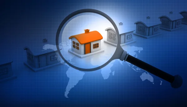 Büyüteç için eşsiz ev arama