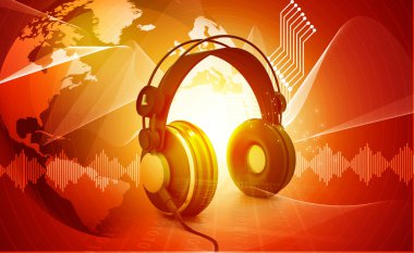 kulaklıklar ile dijital dünya