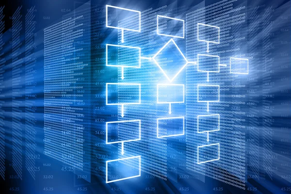 Fondo del diagrama de flujo —  Fotos de Stock