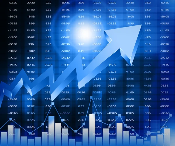 Business arrow graph — Stock Photo, Image