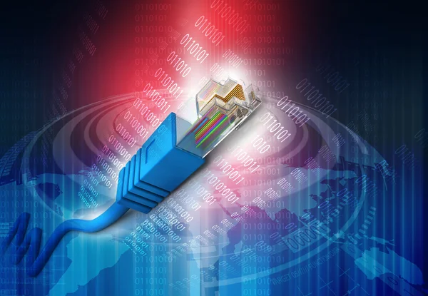 Netzwerk-Kabel-Technologie Hintergrund — Stockfoto