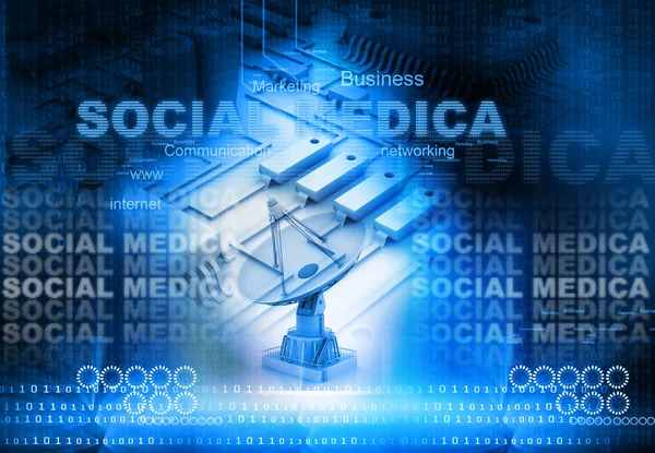 Social media concept — Stock Photo, Image