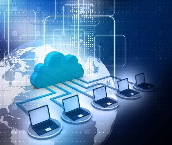 Cloud Computing-Konzept — Stockfoto