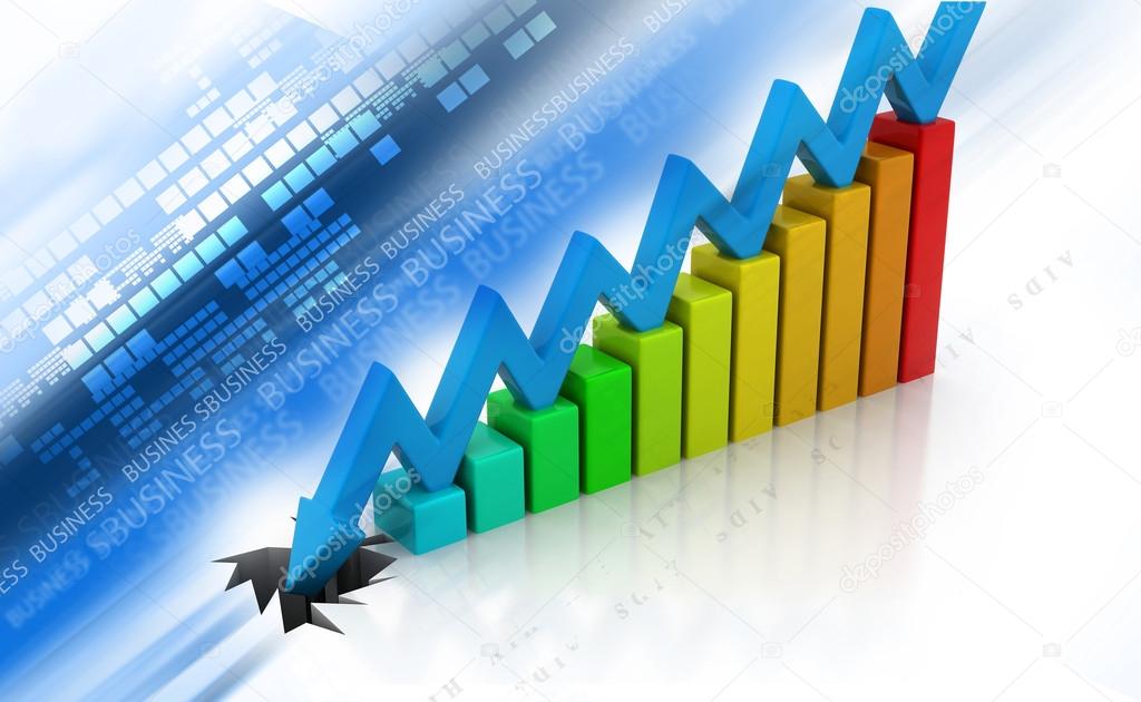 Graph showing business decline