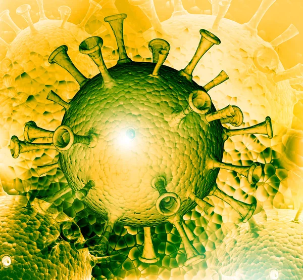 3d renderização de vírus — Fotografia de Stock
