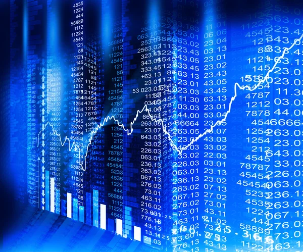 Stock market  Graph — Stock Photo, Image