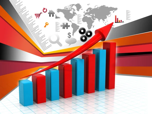 Gráfico de negocios —  Fotos de Stock