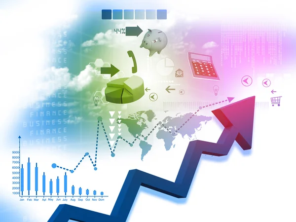 Grafico delle frecce aziendali — Foto Stock