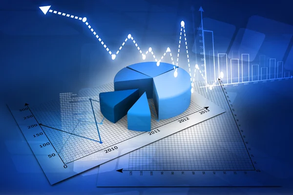 Gráfico circular de negocios — Foto de Stock