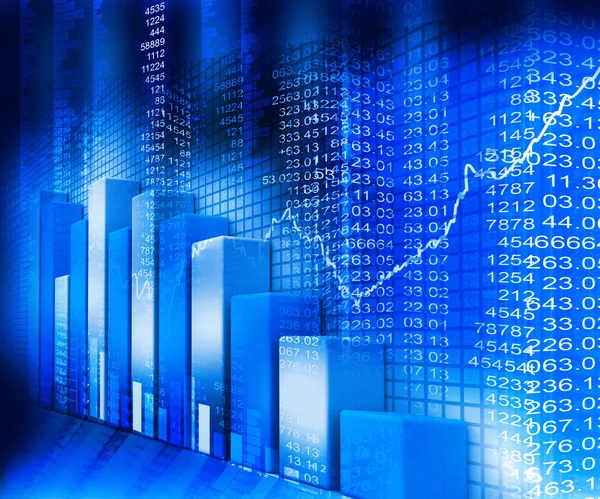 Stock Market Graph — Stock Photo, Image