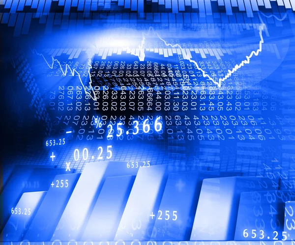 Grafico mercato azionario — Foto Stock