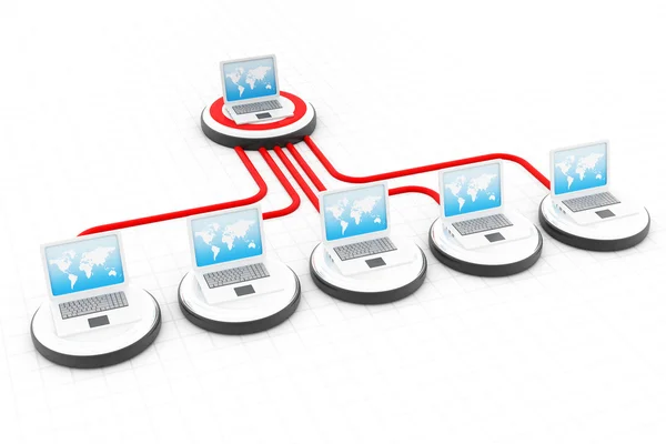 Počítačová síť — Stock fotografie