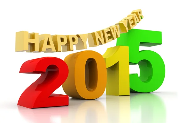 3d render of Happy new year 2015 — Stock Photo, Image