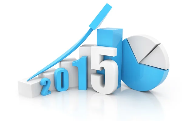 3d renderizado de feliz año nuevo 2015 — Foto de Stock