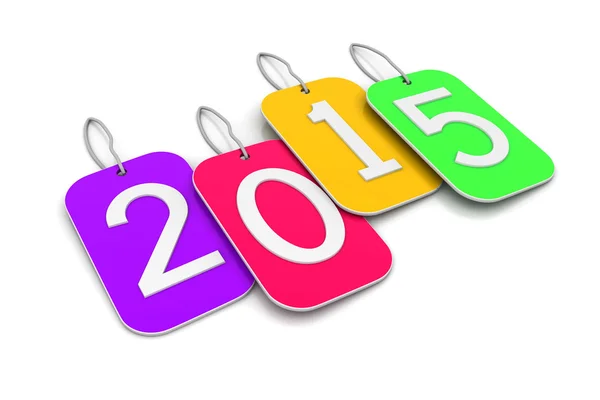 3-й отдают с новым годом 2015 — стоковое фото