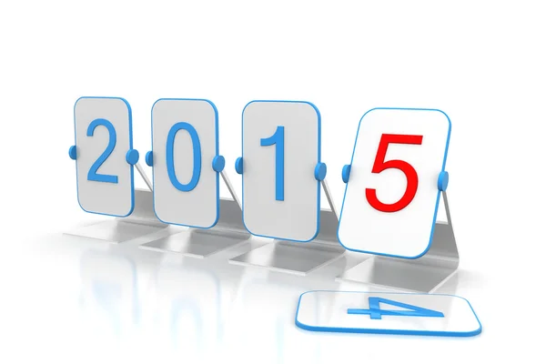 3d renderizado de feliz año nuevo 2015 — Foto de Stock