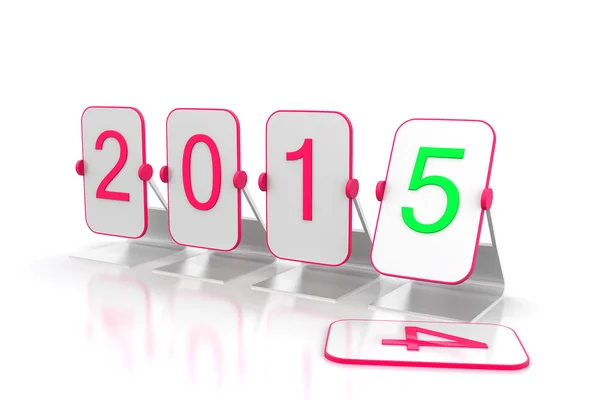 3d renderização de feliz ano novo 2015 — Fotografia de Stock