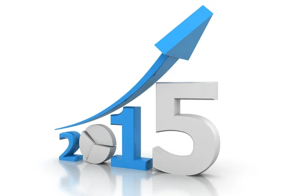 Gráfico de negócios de 2015 — Fotografia de Stock