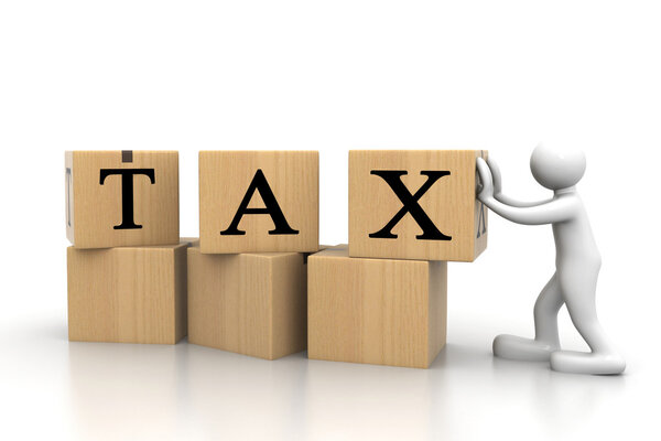 Бизнесмен с налогами
