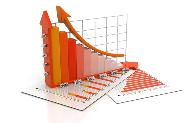 Wirtschaftsgrafik — Stockfoto