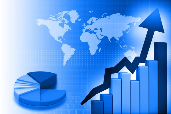 Gráfico de negocios fondo — Foto de Stock