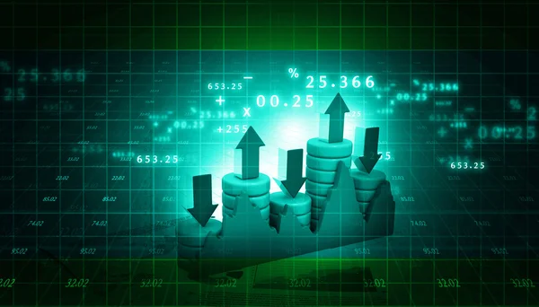 Börsendiagramm — Stockfoto