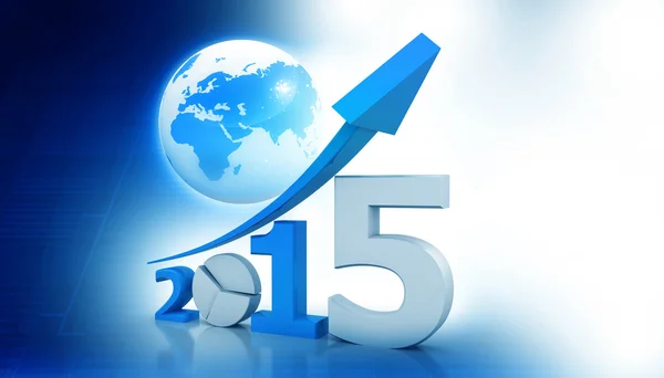 Gráfico de negocios de 2015 — Foto de Stock