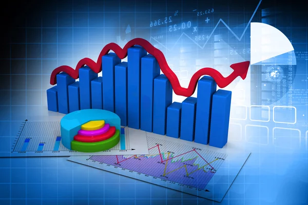 Wirtschaftsgrafik — Stockfoto