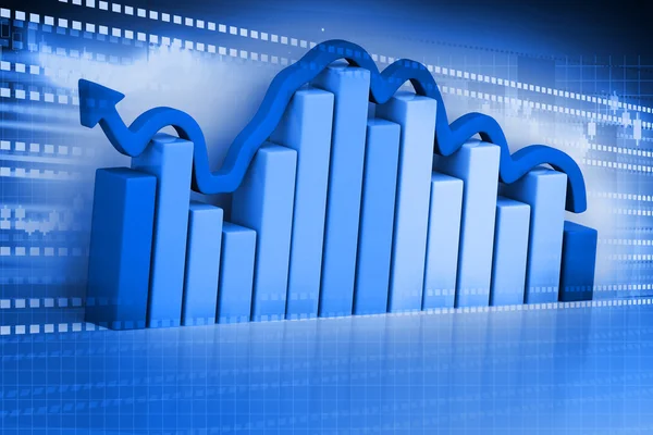 Börsendiagramm — Stockfoto