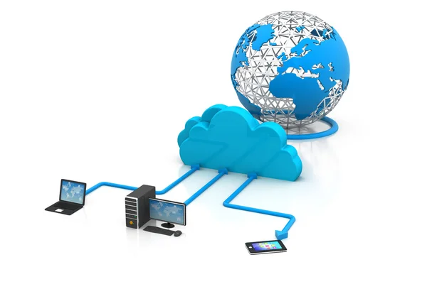 Cloud Computing-Konzept — Stockfoto