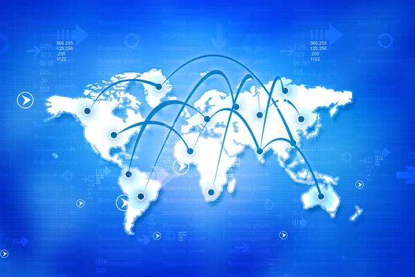 Rete aziendale globale — Foto Stock