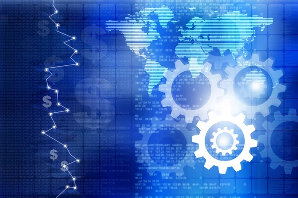 Industriell tillväxt av business diagram — Stockfoto