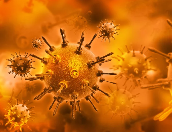 3D καθιστούν του ιού — Φωτογραφία Αρχείου