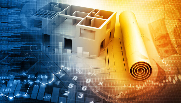 Blue print of a architectural project