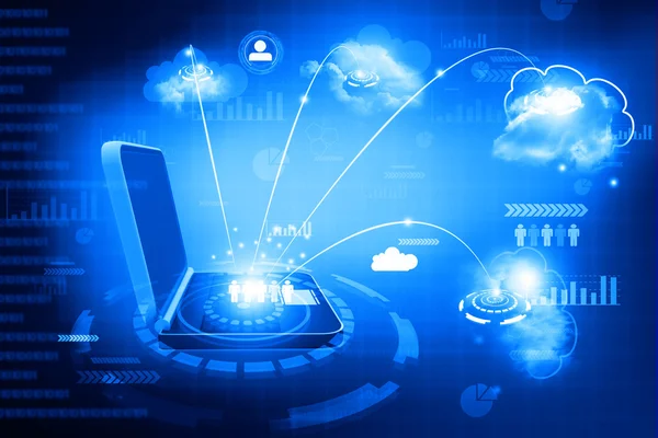 Cloud Computing-Konzept — Stockfoto