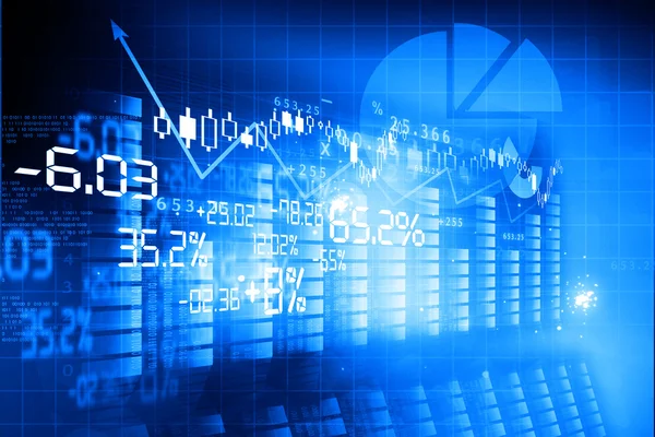 Finanzielle Hintergründe, Börsendiagramm — Stockfoto