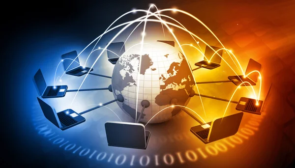 Global Computer network — Stock Photo, Image