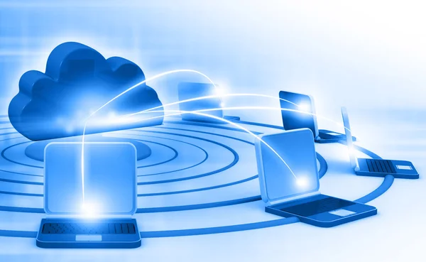 Felhő számítógépes hálózat — Stock Fotó