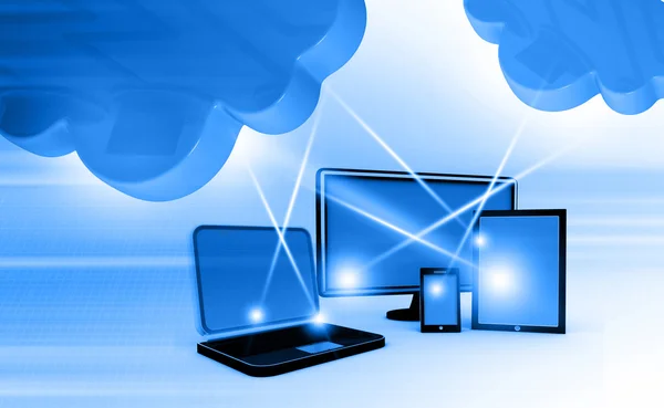 Cloud Computing Netzwerk — Stockfoto