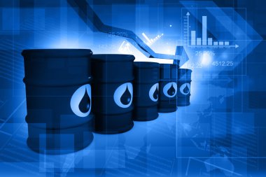 Petrol varil düşen petrol fiyat grafik ile