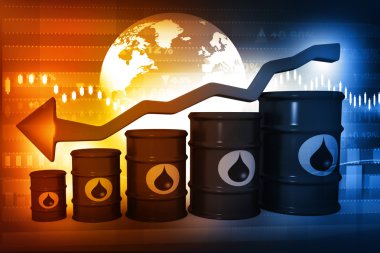 Petrol varil düşen petrol fiyat grafik ile