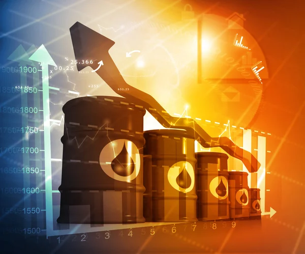 Increasing oil price — Stock Photo, Image