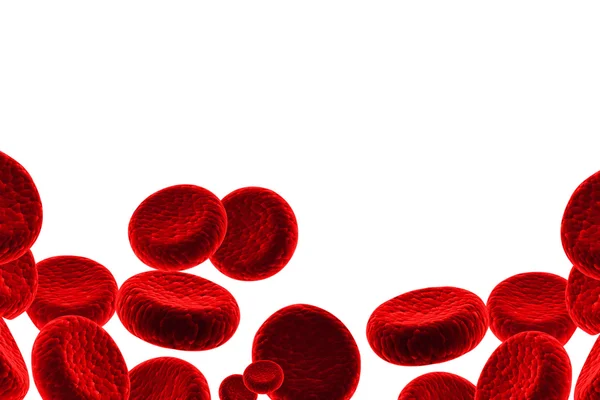 Streaming of human blood cells — Stock Photo, Image