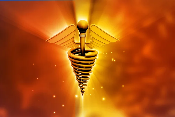 Caduceus medical symbol — Stock Photo, Image