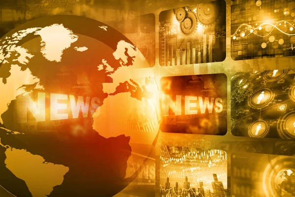 Beste ontwerp van Global news — Stockfoto