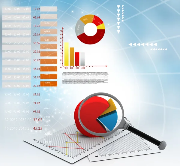 Gráfico bursátil — Foto de Stock